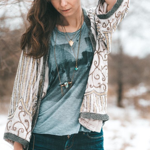 Spell Velvet Beaded Jacket - Picture 4 of 8